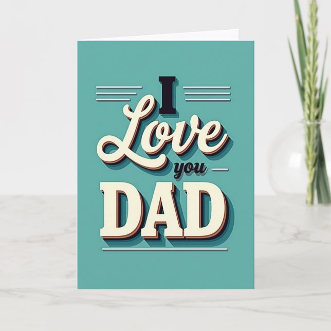 Layered Type Father Card (Front)