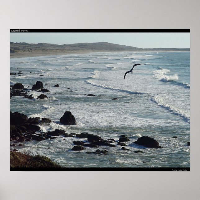 Layered Waves Poster (Front)