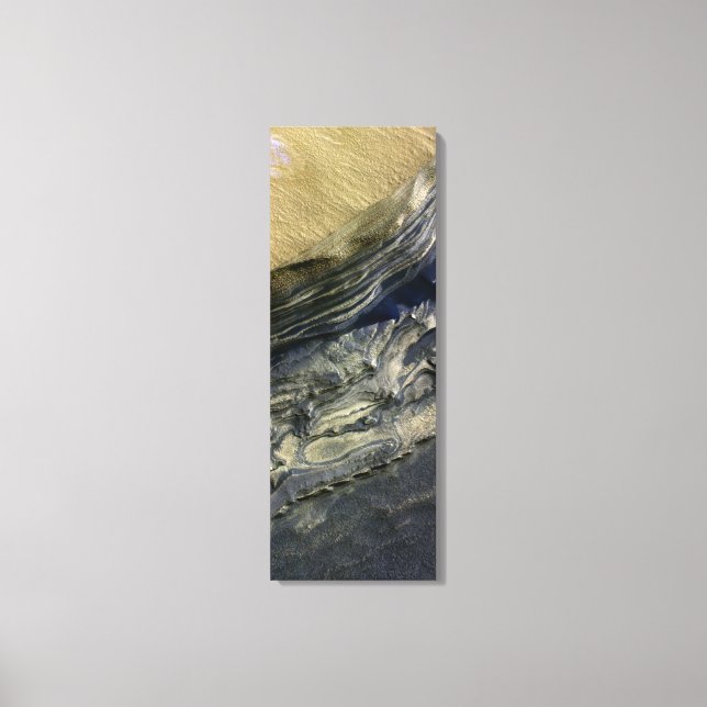 Layers exposed at Polar Canyon Canvas Print (Front)