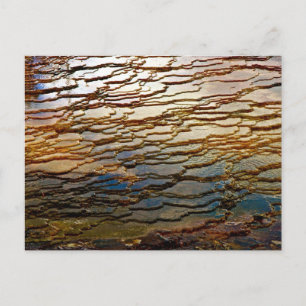LAYERS OF COLORFUL VOLCANIC DEPOSITS POSTCARD