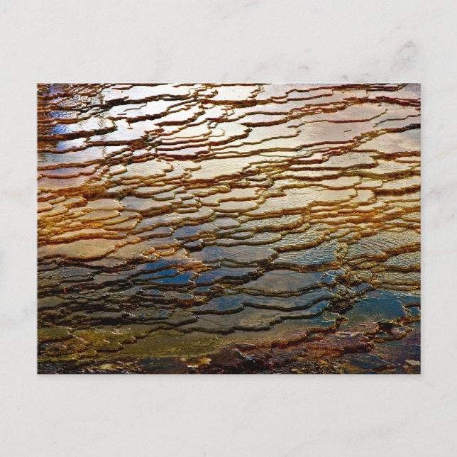 LAYERS OF COLORFUL VOLCANIC DEPOSITS POSTCARD (Front)