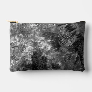 Layers of Crystals Grey Accessory Pouch