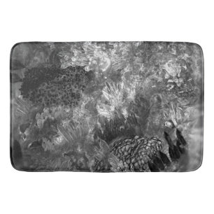  Layers of Crystals Grey  Bath Mat