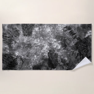  Layers of Crystals Grey  Beach Towel