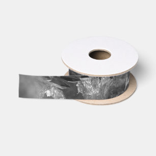 Layers of Crystals Grey Satin Ribbon