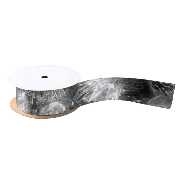  Layers of Crystals Grey  Satin Ribbon (Spool)