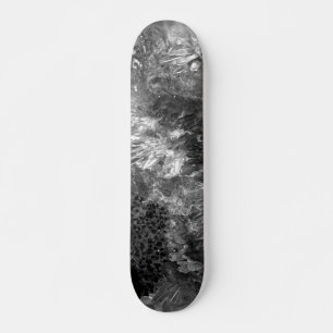  Layers of Crystals Grey  Skateboard