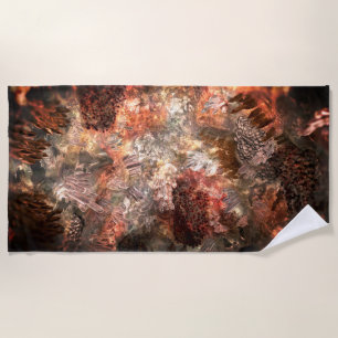  Layers of Crystals with Rustic Tint   Beach Towel