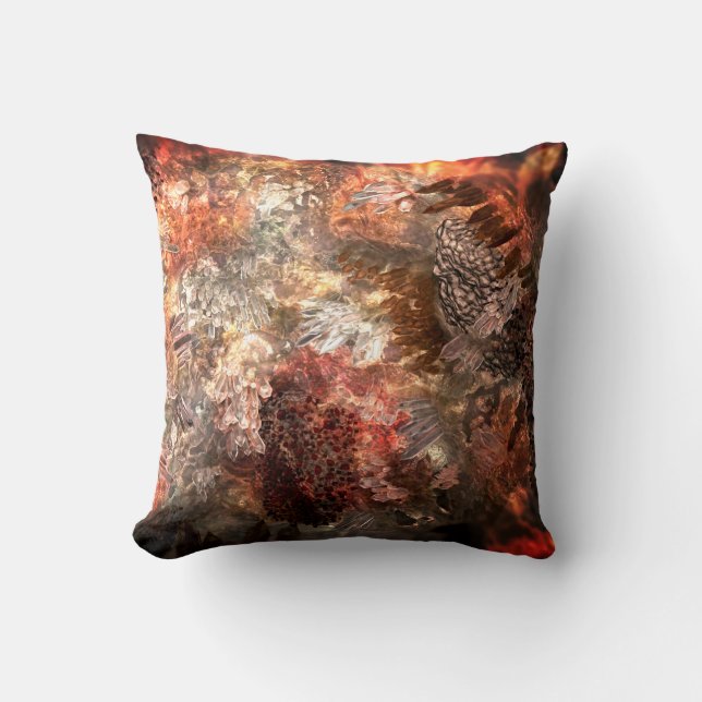  Layers of Crystals with Rustic Tint   Cushion (Front)