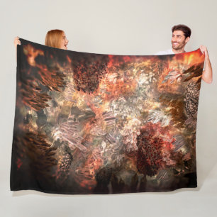  Layers of Crystals with Rustic Tint   Fleece Blanket
