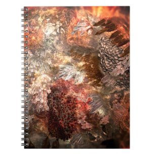  Layers of Crystals with Rustic Tint   Notebook