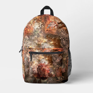 Layers of Crystals with Rustic Tint Printed Backpack