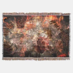 Layers of Crystals with Rustic Tint Throw Blanket