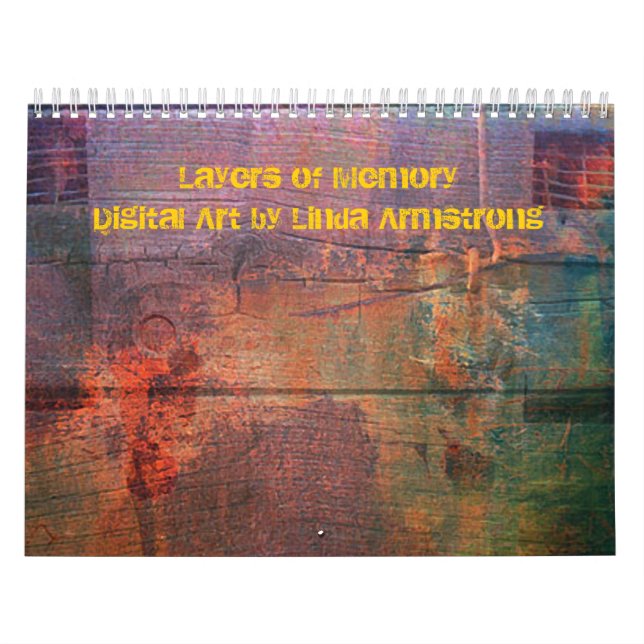Layers of Memory Abstract Digital Art Calendar (Cover)