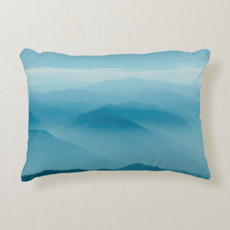 Layers of mountain decorative cushion