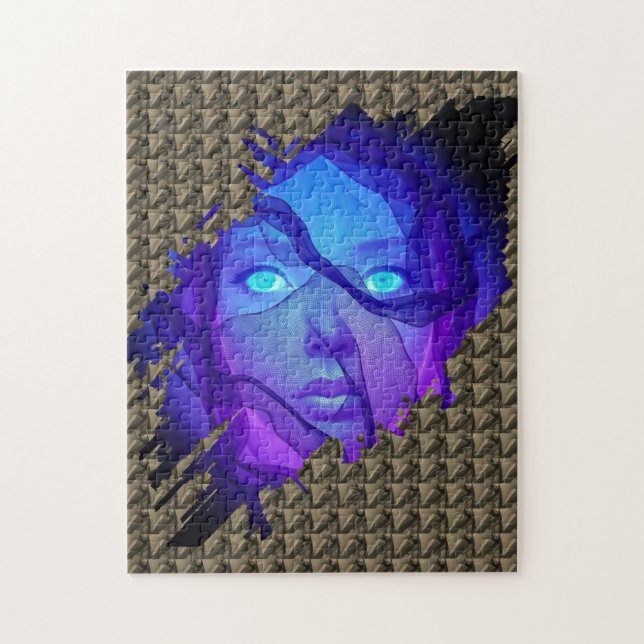 Layers of Reality - AI Fantasy Digital Art Print Jigsaw Puzzle (Vertical)