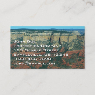 Layers of Red Rocks in Sedona Arizona Business Card