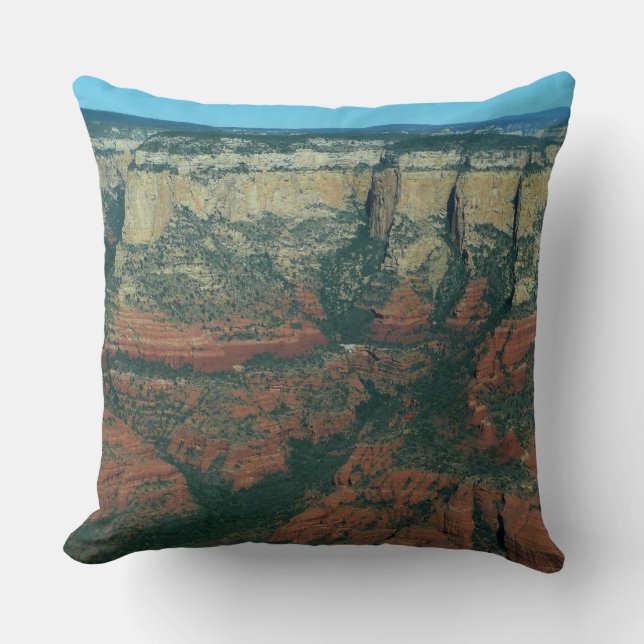 Layers of Red Rocks in Sedona Arizona Cushion (Front)