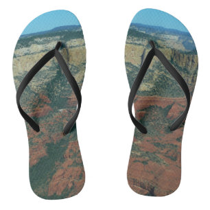 Layers of Red Rocks in Sedona Arizona Jandals