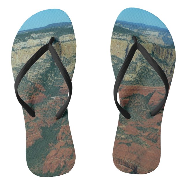 Layers of Red Rocks in Sedona Arizona Jandals (Footbed)