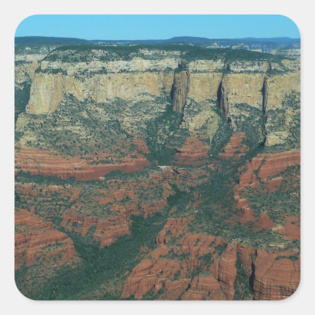 Layers of Red Rocks in Sedona Arizona Square Sticker (Front)