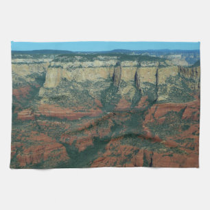 Layers of Red Rocks in Sedona Arizona Tea Towel