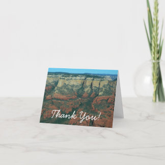 Layers of Red Rocks in Sedona Arizona Thank You Card
