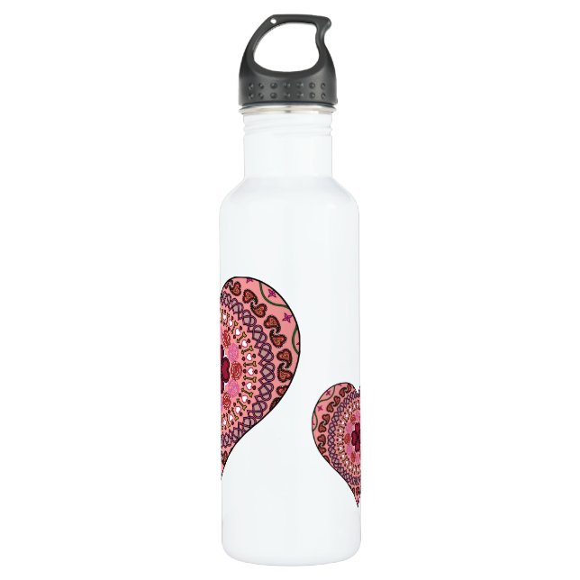 Layers of the Heart Water Bottle (Front)