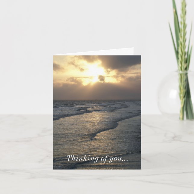 Layers of Tranquillity Thinking Of You Card (Front)