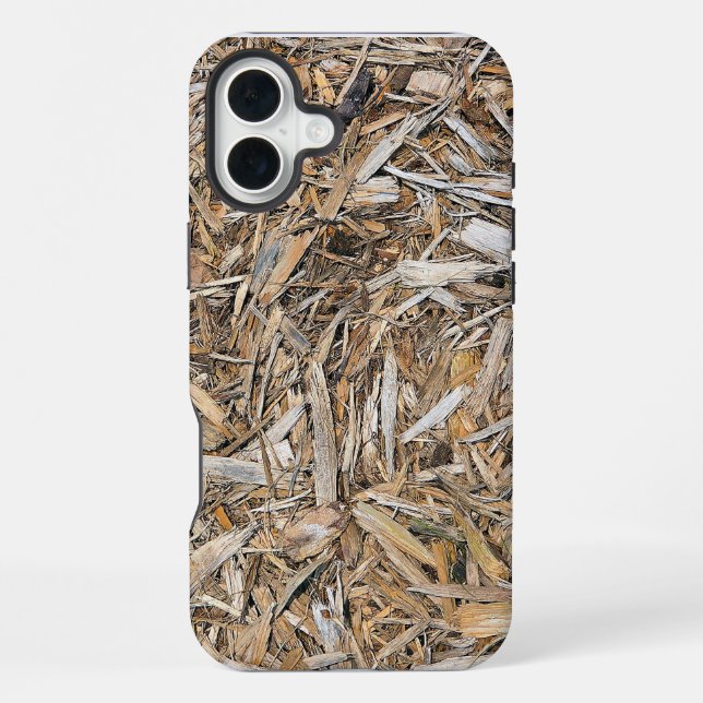 Layers of Weathered Wood Chips iPhone Case (Back)