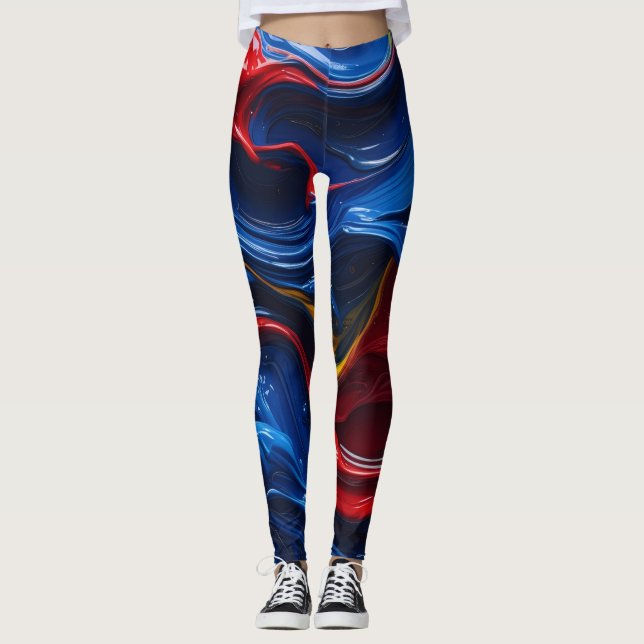 Layers Upon Layers Of Paint Leggings (Front)