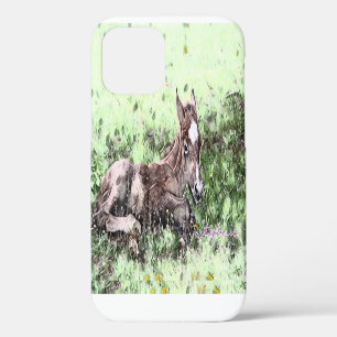 Laying down foal iPhone 12 Case