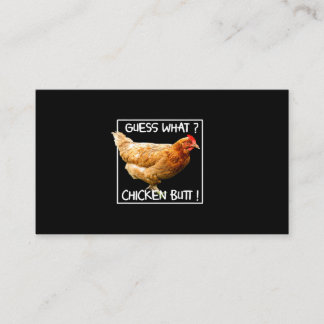 Laying Hen Chicken Gifts Guess What Chicken Butt 1 Business Card