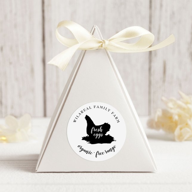 Laying Hen Family Farm Chicken Classic Round Sticker (Creator Uploaded)