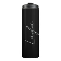'Layla' A Template For Your Name Plain Black