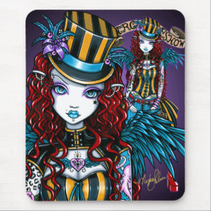 "Layla" Gothic Fairy Circus Tattoo Sideshow Mouse Pad