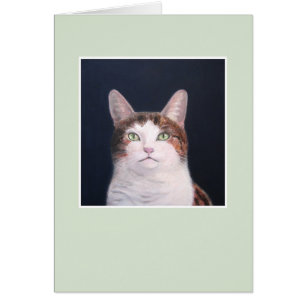 Layla the Cat - green frame