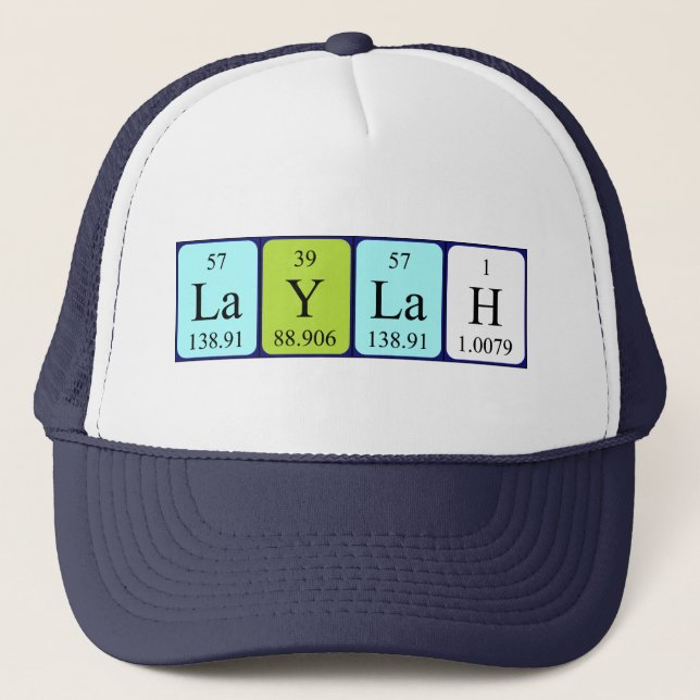 Laylah periodic table name hat (Front)