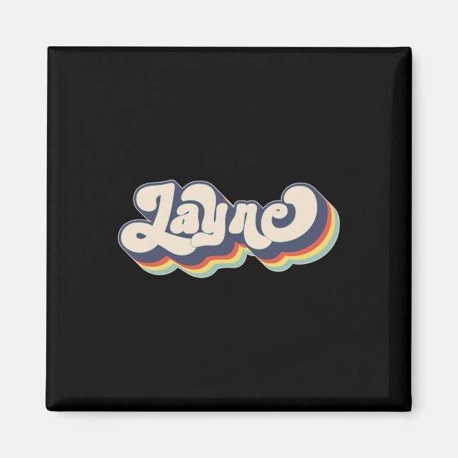 Layne Name Personalised Surname First Name Layne  Magnet (Front)