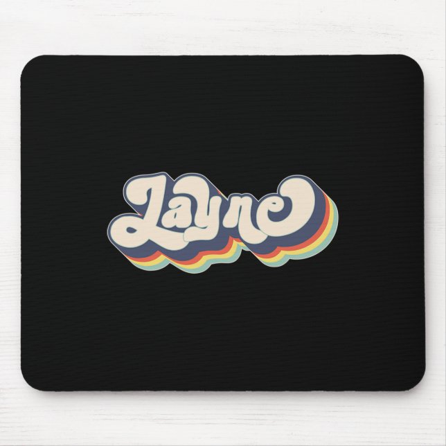 Layne Name Personalised Surname First Name Layne  Mouse Pad (Front)
