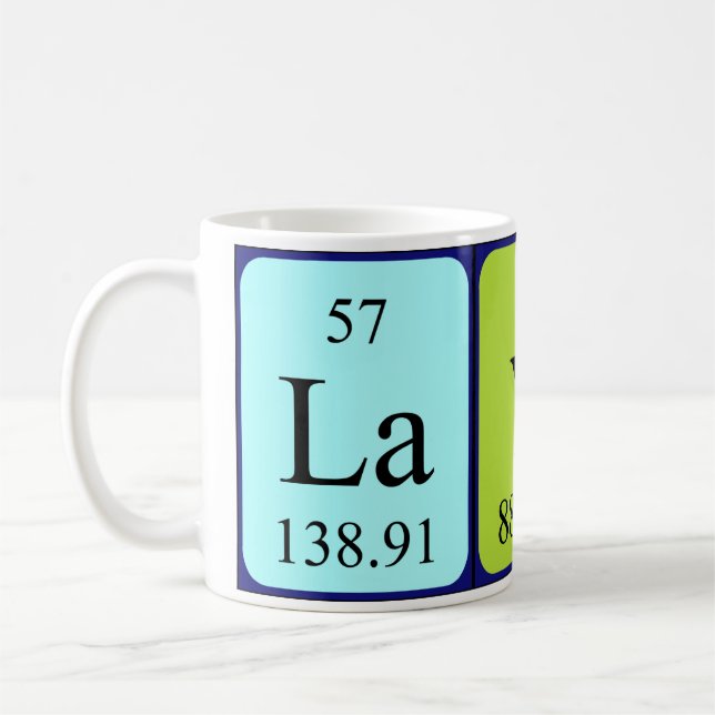 Layne periodic table name mug (Left)