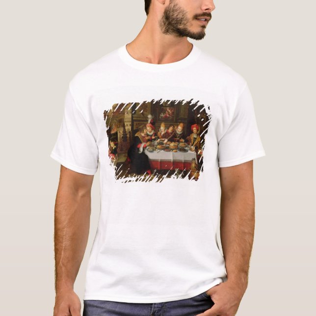 Lazarus and the Rich Man's Table T-Shirt (Front)