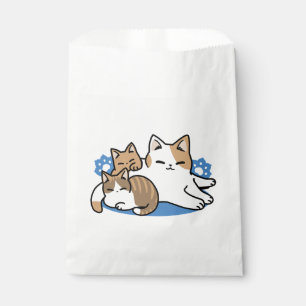 Laze Furr Days - Cute Lazy Cats Design Favour Bags