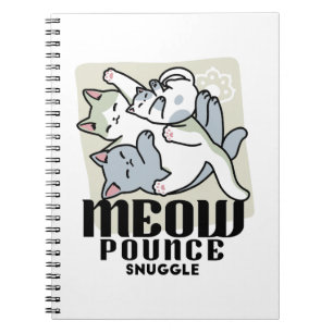 Laze Furr Days - Cute Lazy Cats Design Notebook