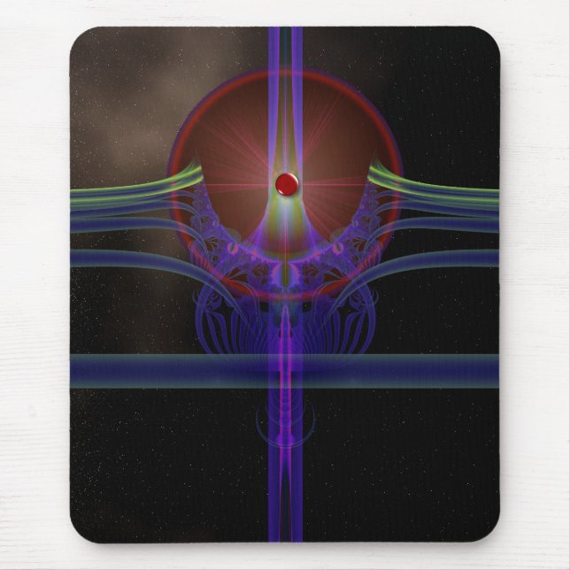 Lazer Star Burst Mousepad (Front)