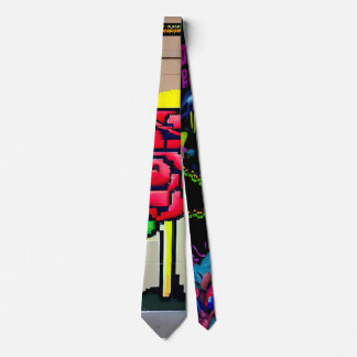 Lazerz Signature Collection (Pink Rose Graffiti) Tie