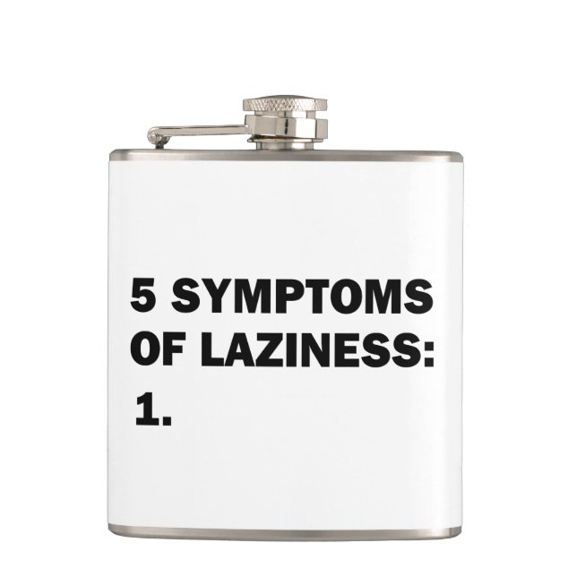 Laziness Hip Flask (Front)