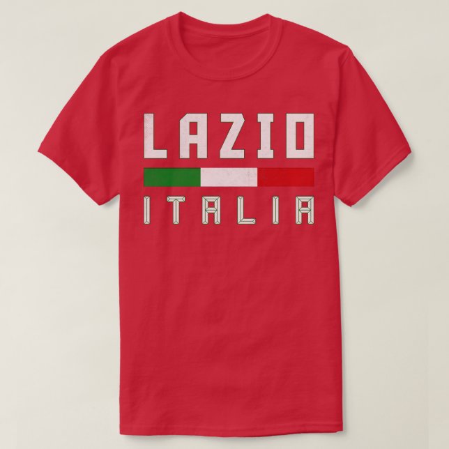Lazio Italian Retro Typography Design T-Shirt (Design Front)