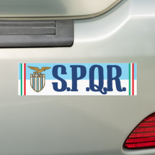 LAZIO SPQR BUMPER STICKER