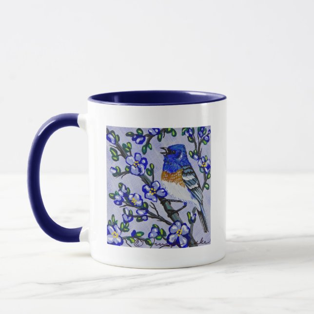 Lazuli Bunting Mug (Left)